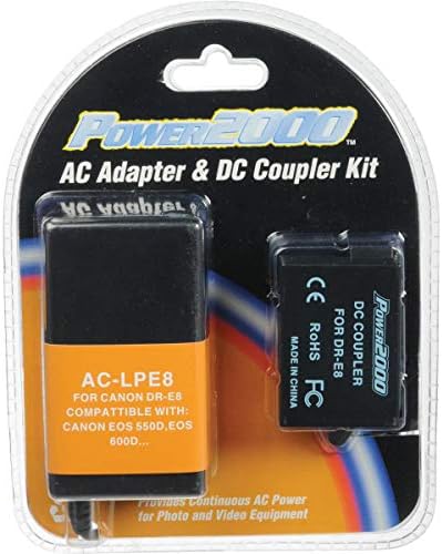 Power 2000 AC Adapter & DC Coupler Kit pentru Canon DR-E8