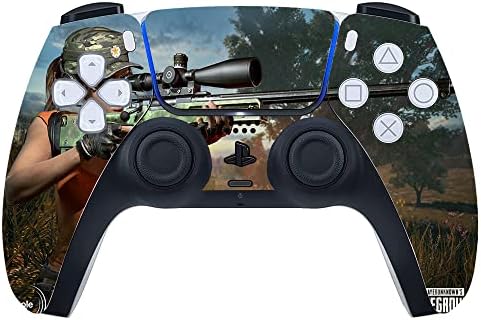 Gadgets Wrap Tipărit Vinil Vinil Decal Sticker Piele pentru Sony PlayStation 5 PS5 doar controler - PUBG Sniper Girl