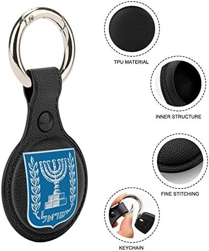 Stema Israelului husă de protecție pentru Airtags suport securizat cu accesorii pentru breloc