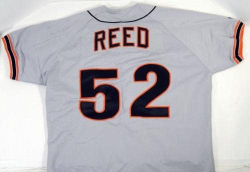 Gigantii San Francisco Steve Reed 52 Joc emis Jersey Grey DP17508 - Joc folosit Jerseys MLB