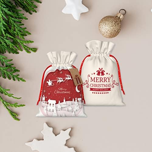 Genti cadou personalizate Niznek cu logo/fotografie/text Pungi cadou personalizate de Crăciun personalizate pentru lenjerie