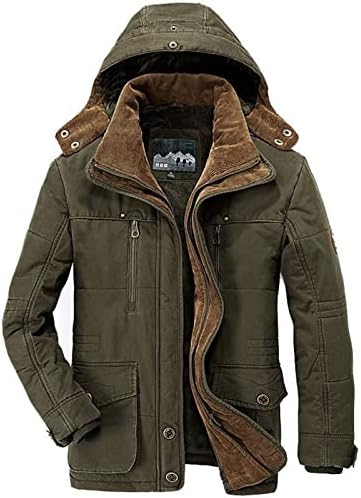 Paltoane de iarnă topunder pentru bărbați mâneci lungi, plus dimensiune, haina de lucru cu arcuri cu fermoar geacă de poliester,