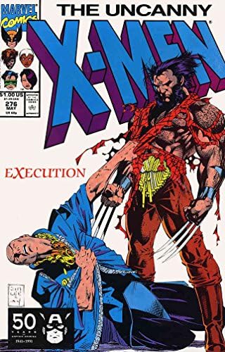 X-Men neobișnuiți, 276 FN ; carte de benzi desenate Marvel / Chris Claremont Jim Lee