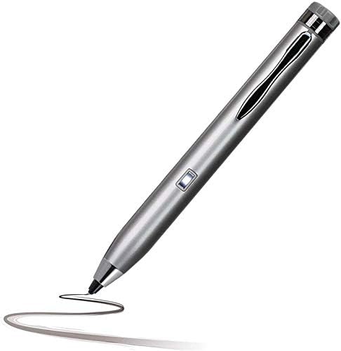 Broonel Silver Mini Fine Point Digital Stylus Pen compatibil cu tableta Wallmart Onn 10.1