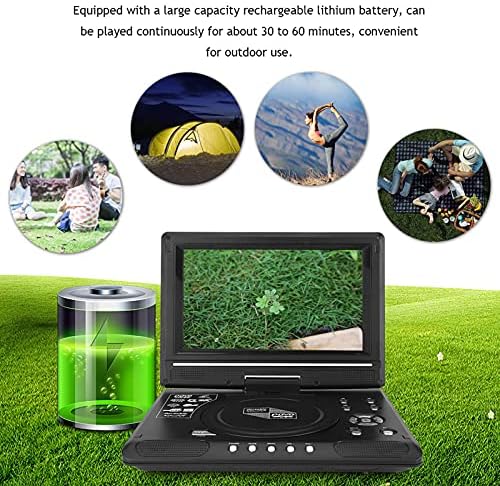 Yinuoday Portable.8 '' Ecran LCD USB Player Player Player TV cu telecomandă