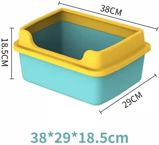 DHDM cutie de gunoi pentru pisici de mare capacitate cutie de nisip din plastic Semi-închisă pentru pisici toaletă pentru animale