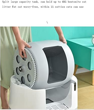Xlaiq inteligent automat pisici Litter Box electric Poop Machine complet închis spațiu mare detașabil ușor de curățat