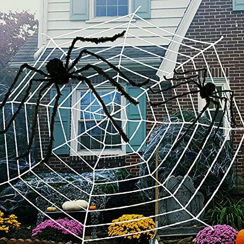 NC oribil mare Elastic pânză de păianjen Halloween pânză de păianjen Petrecere decorare casă bântuită Halloween înfricoșător