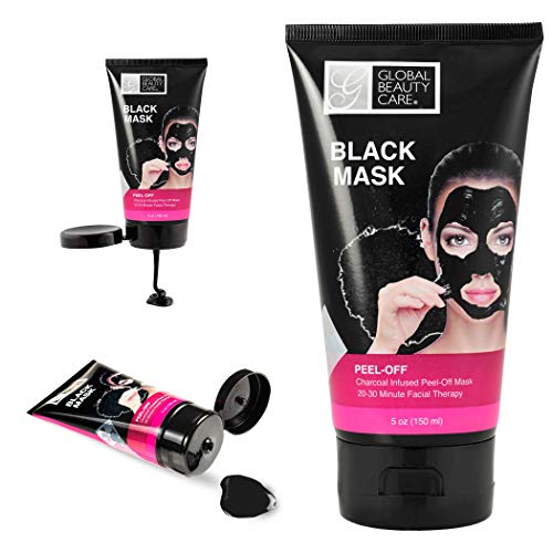 Global Beauty Care 5 oz 150 ml Mască Peel-Off neagră: mască Peel-Off infuzată cu cărbune