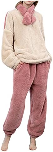 Bărbați și femei Sleepwear topuri pantaloni toamna și iarna flanel Pijamale costum cald Nightgowns Femei Pijamale SetPajamas