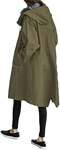 Paltoane de tranșee pentru femei cu glugă lungă primăvară de toamnă, doamnă de vânt, casual, jachete în stil coreean