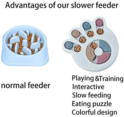 NENGISK COG Slow Feed, distribuitor de tratare a alimentelor, jucărie de antrenament interactiv, jucător de alimentare, îmbunătățire