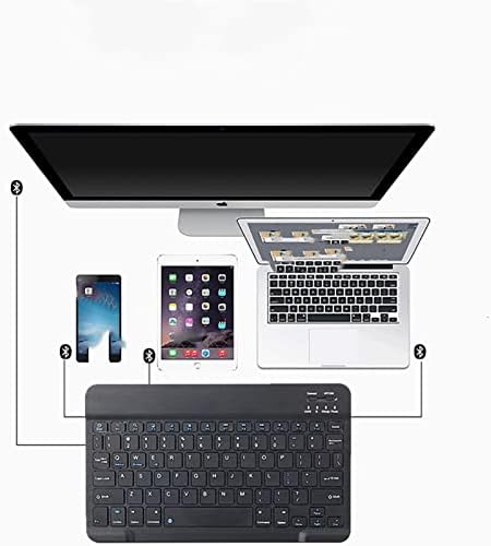 MOLLAL Tastatură tastatură fără fir Bluetooth tastatură pentru tabletă computer Notebook telefon mini tastatură reîncărcabilă