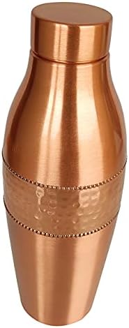 Vibranic Aquatic Copper Sticla de apă 34oz - Proof de scurgere - sticlă de cupru ayurvedică - Vas de cupru ayurvedic ayurvedic
