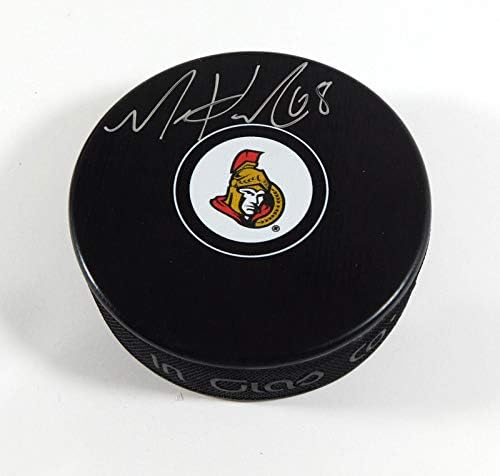 Mike Hoffman a semnat NHL Souvenir Hockey Puck Senators Fanatics Auto 105-autografe NHL Pucks