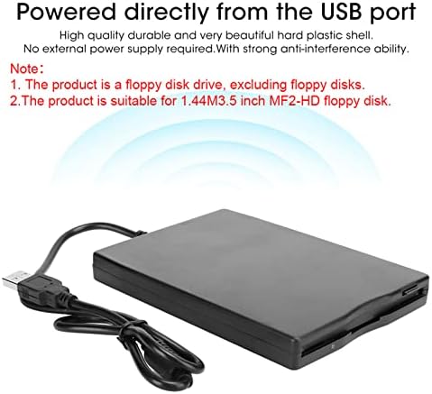 unitate de dischetă portabilă plplaaoo, cititor de carduri de 3,5 inci, unitate de dischetă USB, accesoriu pentru Computer,