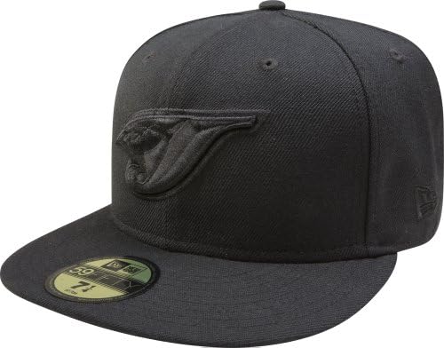 MLB Toronto Blue Jays negru cu negru acasă Logo 59fifty montate Cap