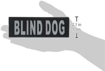 Patch-uri de veste pentru câine orb Dogline-pachete de câine orb detașabil 2 cu litere tipărite reflectorizante pentru suport