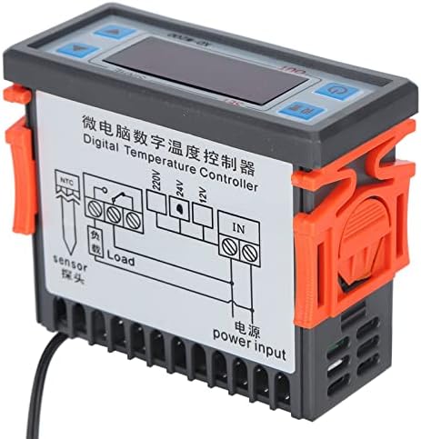 Controler digital de temperatură digitală de 12V 24V, senzor de comutator de control al temperaturii, comutator de control