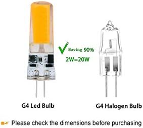 2W T3 G4 LED bec Bi-Pin lampă AC12V / DC12V JC Tip Bec 5 Pack pentru lampa de birou Accent candelabru lumina peisaj de iluminat