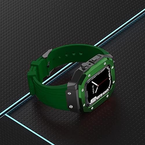 Texum För Apple Watch Band Series 8 7 45mm Modificator Kit Kit Klockarmband För Kvinnor Alloy Watch Case Armband