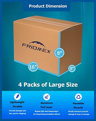 Friomex Thermo Chill cutie de transport dublu izolată cu căptușeală din folie de aluminiu-cutii de transport la rece pentru