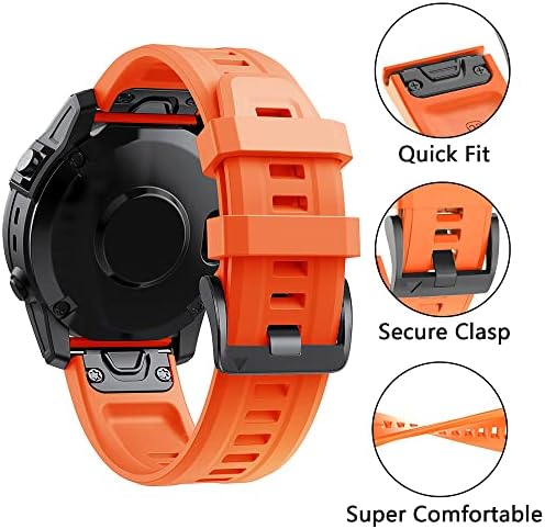 SAWIDEE 22 26mm curele de veghe din silicon pentru Garmin Fenix ​​6x 6 Pro 7x 7 5 5x 3 3HR 945 Smartwatch Brățară cu versiune