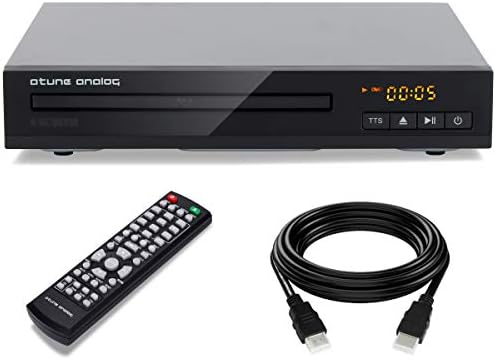 Analog DVD Player HDMI CD player cu HD 1080P, fără regiune, intrare USB, telecomandă Vizualizare cu mai multe unghiuri AC/DC