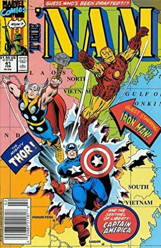 Nam, 41 FN; Marvel carte de benzi desenate / Războiul din Vietnam Thor Iron Man Captain America