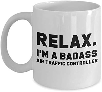 Controller de trafic aerian Badass, cadou pentru controlor de trafic aerian, controlor de trafic aerian cadou, cadou amuzant