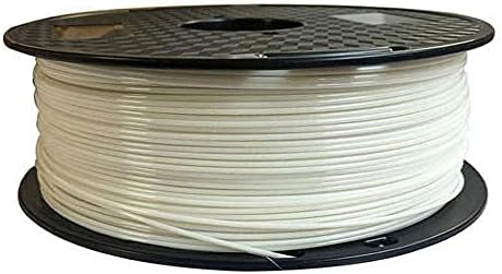 Filament PA Nylon 1,75mm, filament de imprimantă 3D, nylon modificat de tenacitate, 1 kg alb-alb