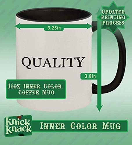 Cadouri Knick Knack Geetha - Hashtag Hashtag Mânerul colorat din ceramică și în interiorul cani de cafea, negru