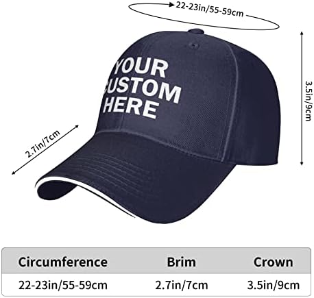 Pălărie personalizată pălării personalizate pentru bărbați Femei proiectează-ți propriul cu imagini cu logo Text șapcă personalizată