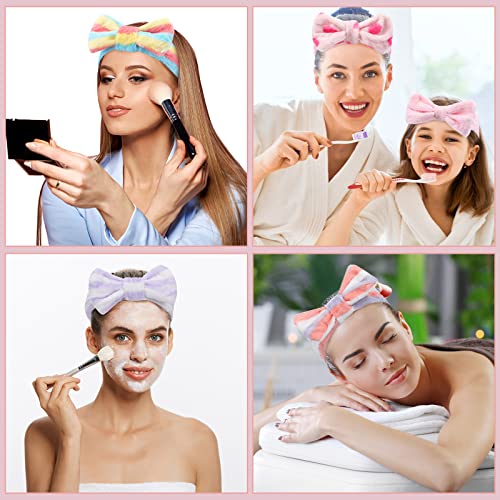 24 pachet Spa bandă de susținere arc bandă de păr machiaj Facial bandă de susținere femei spălare față bandă de susținere reglabilă