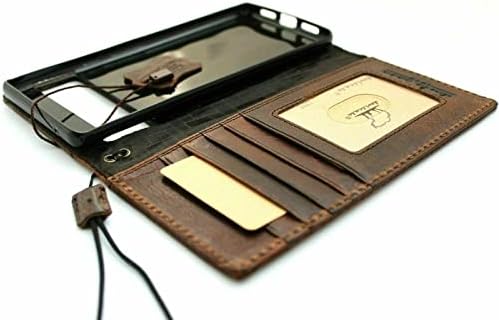 Husă din piele completă autentică pentru Google Pixel 6a carte handmade Id Window portofel Vintage Retro Bible Design Cover