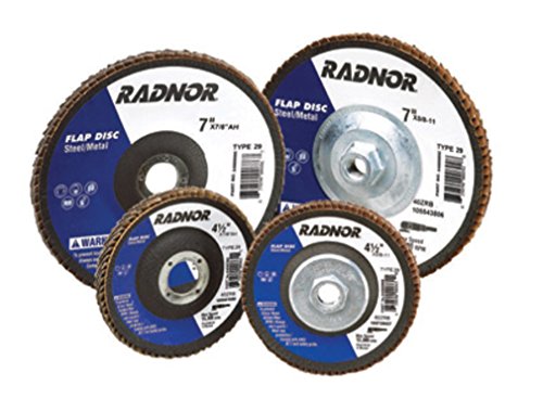 Radnor 4 x 5/8 36 GRIT Oxid de aluminiu tip 29 disc de clapetă