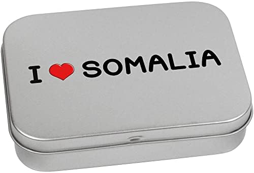 Azeeda 110mm „I Love Somalia” din metal cu balamale/cutie de depozitare