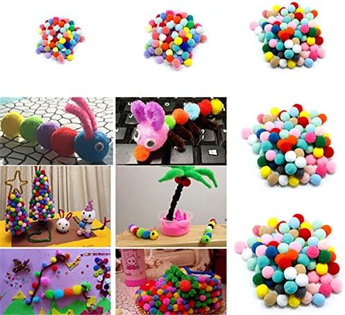 Cozylkx 100 buc de 30 mm pompoms asortat de arte și meșteșuguri multicolore și meșteșuguri pom poms Balls For Hobby Supplies