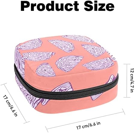 Purple varza sanitare șervețel depozitare sac portabil perioada Kit sac Pad pungi pentru perioada Menstrual Cupa sac cu fermoar