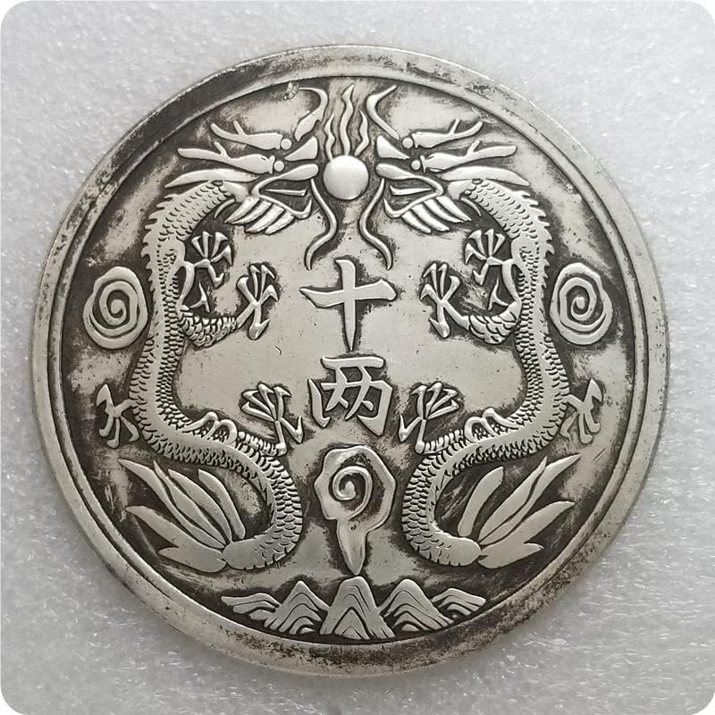 10 Guangxu Longyang Yuanbao Dolari de argint 88mm Diametru Dolar de argint Crafturi de antichități 0306
