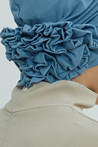 Aisha ' s design Instant Turban Head Wraps pentru femei, 95% bumbac eșarfă Hijab Shirred Design, chemo Cancer Headwear