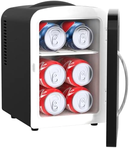Frigiderul personal Honeywell de 4 litri răcește sau încălzește și oferă depozitare compactă pentru îngrijirea pielii, gustări