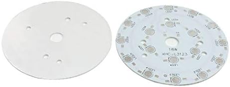 Nou LON0167 2buc 18 x 1W 3W LED de mare putere DIY cerc aluminiu PCB Circuit Board 90mm Diametru (2 st. 18x1 Watt 3 Watt LED