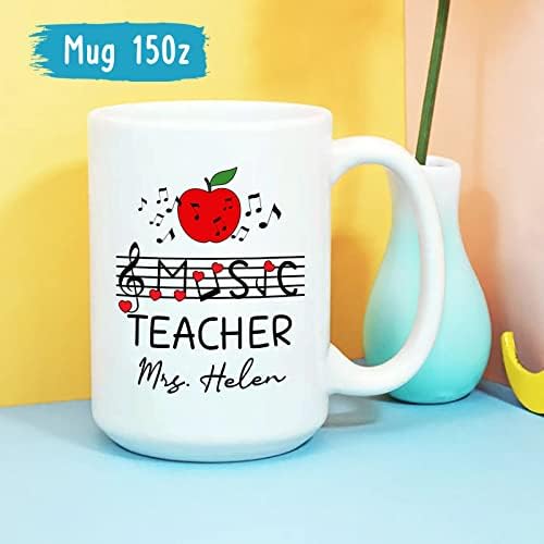 Profesor de muzică cana, profesor de muzică personalizat cana de cafea, profesor de muzică nouă cana cadouri, profesor de absolvire