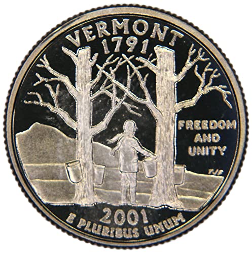 2001 S Vermont Quarter Dovada SUA Mint