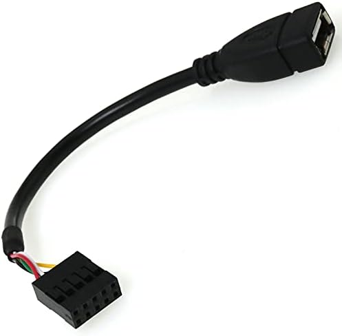 BAIRONG 10cm placa de baza USB 2.0 Adaptor cablu o femeie la Dupont 9 Pin feminin antet placa de baza cablu cablu USB antet