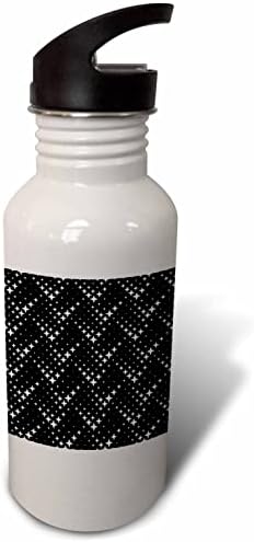 3Drose alb -negru geometric geometric fără sudură fundal - sticle de apă - sticle de apă
