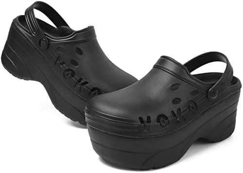 Voko Gardener platformă saboți papuci pentru femei, pantofi confortabili pentru femei Slip On Slide, sandale de plajă papuci