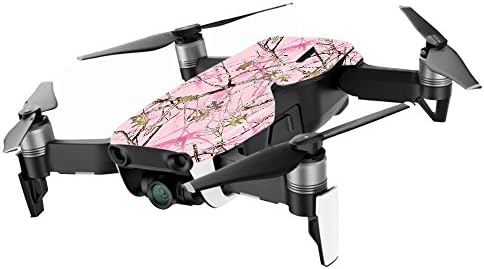 Pielea Mightyskins compatibilă cu drone de aer DJI mavic - ascunde roz | Acoperire mintă | Capac de ambalare de decădere de