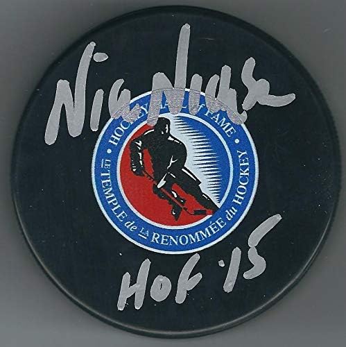Autograf NICK NICKSON Hall of Fame Hockey Puck-autografe NHL pucks